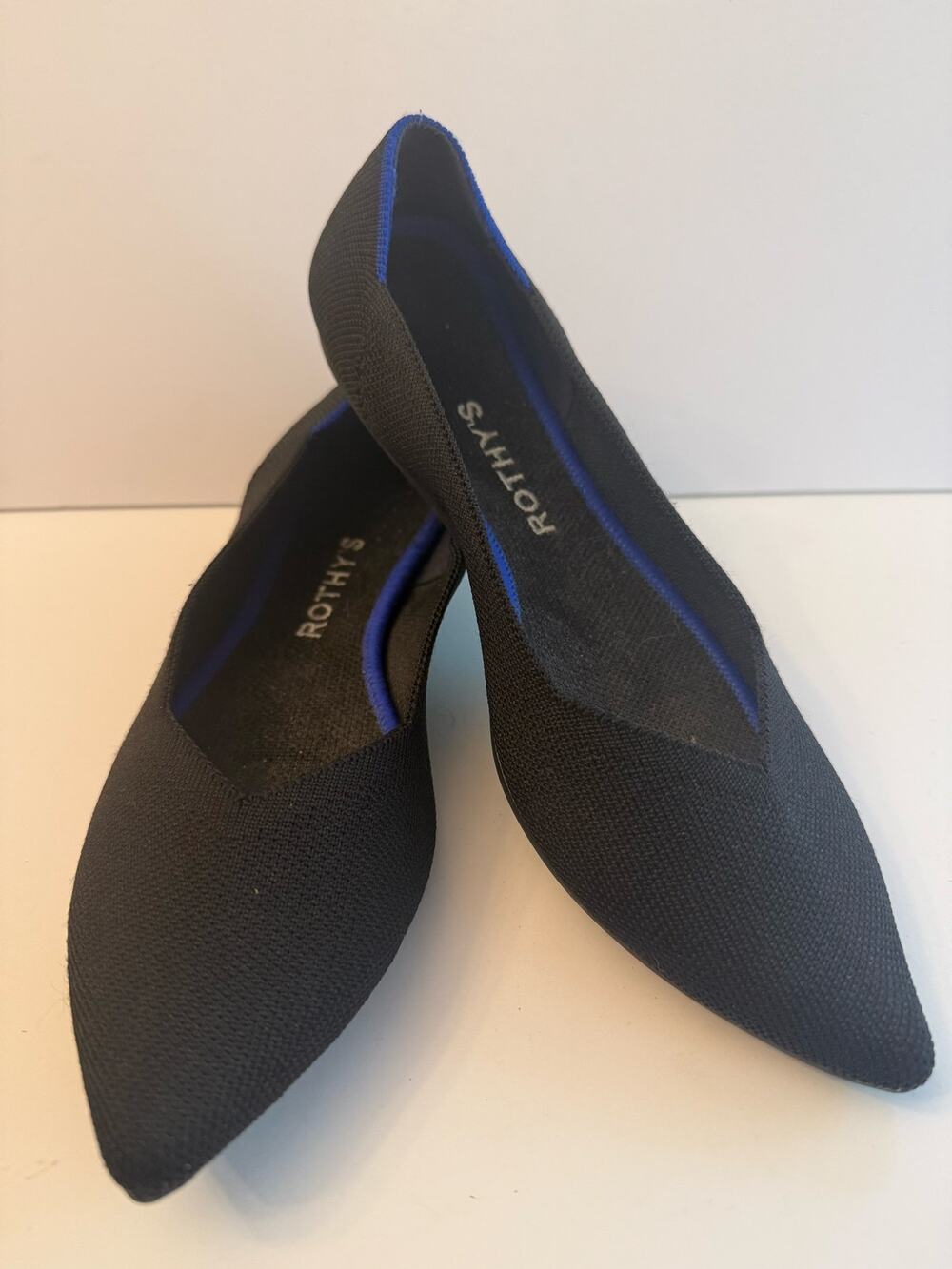 Rothy’s The Point Slip On Ballet Flats Women’s Sz 8.5 Black Shoes Casual Classic